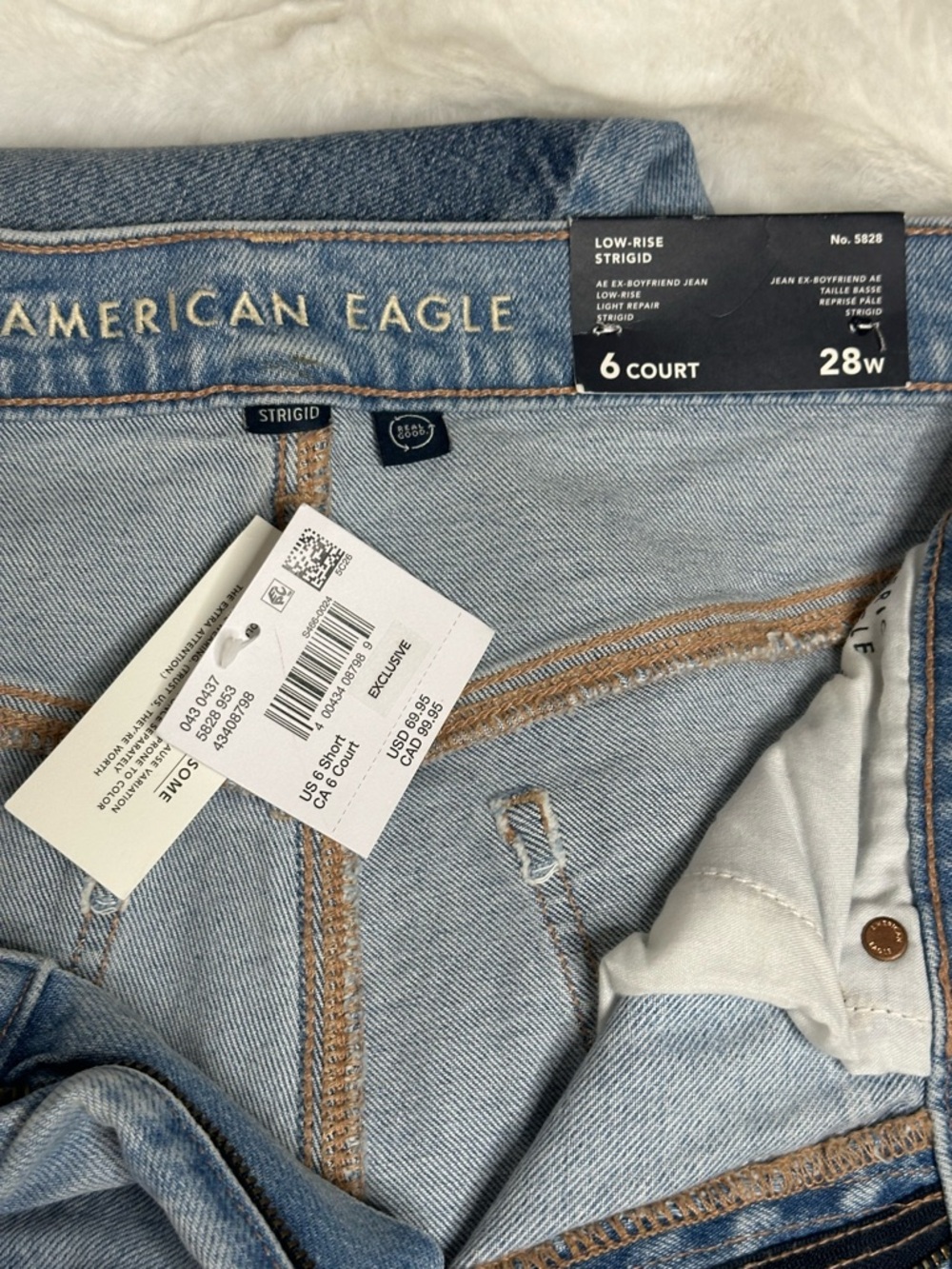 NWT! Rare! AEO Strigid Low-Rise Ex Boyfriend Jean - Picture 8 of 10